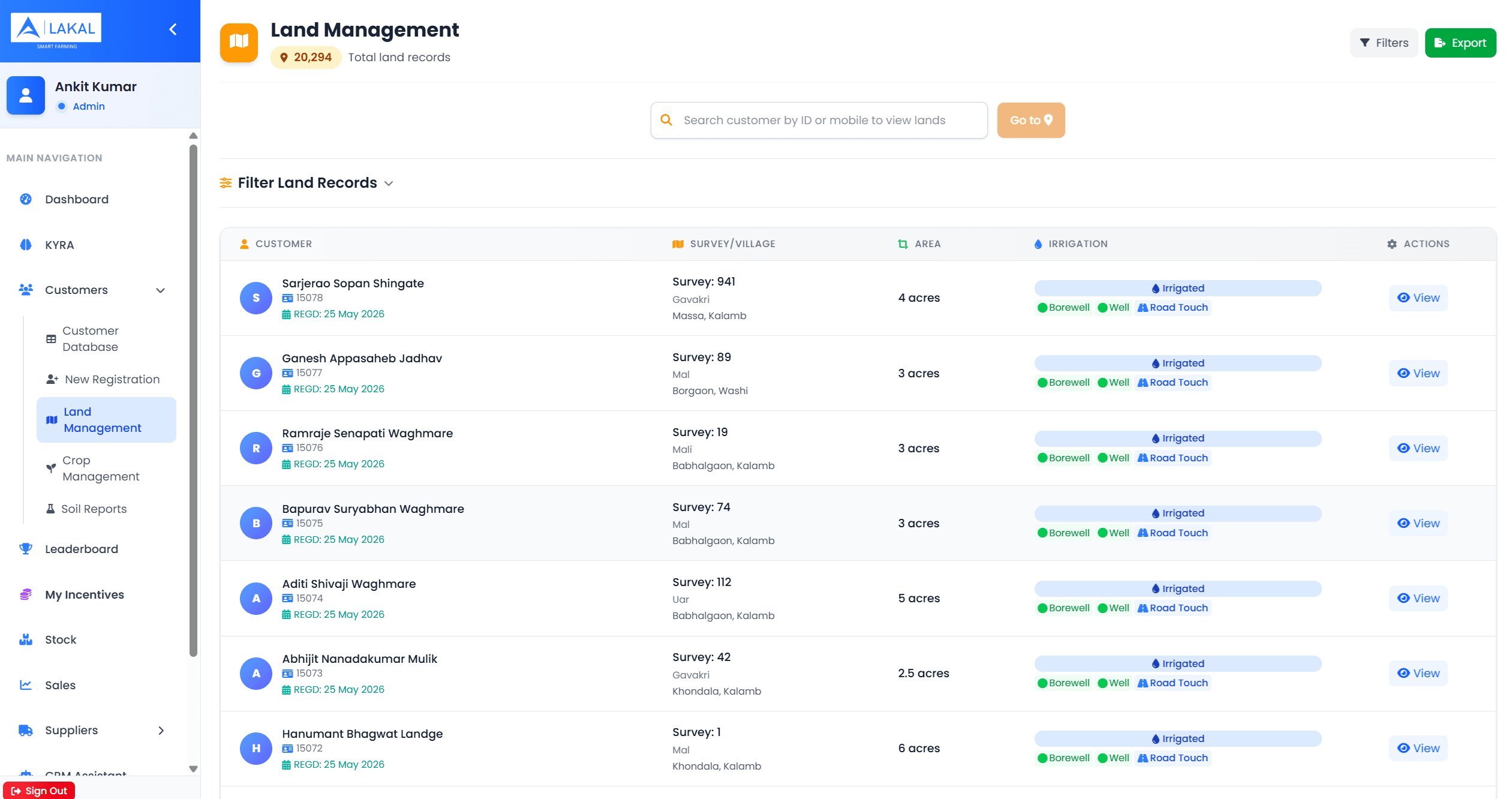 Land Records Management